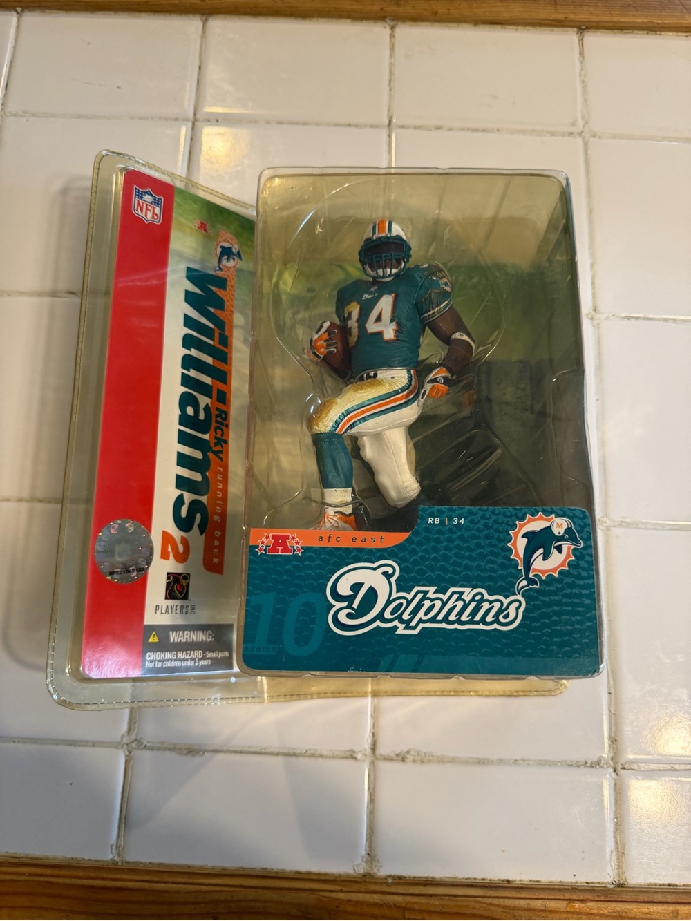 Miami Dolphins Teal Football Figure - Collectible Team Display